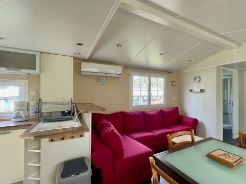 MOBILHOME 6 personnes - MOBILHOME LF 42 - 2 CH - 43 m2 - CLIM - LV - LL - 6pers.