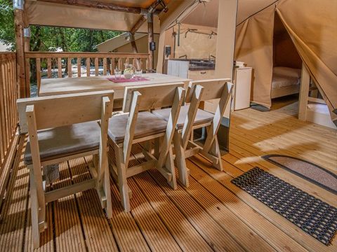 LODGE 5 personnes - Tente Super Lodge | 2 Ch. | 4/5 Pers. | 1 SDB | TV