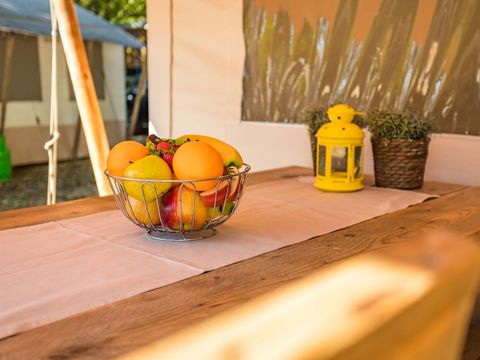 Tente en toile et en bois 5 personnes - Polari - Tente Safari de luxe