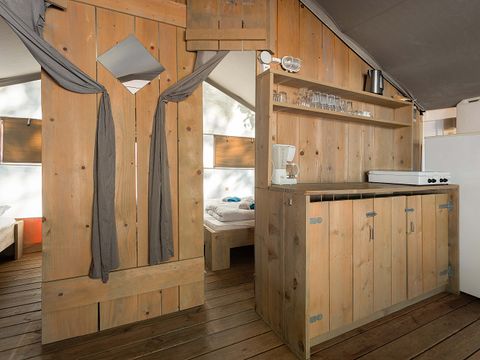 TENTE TOILE ET BOIS 5 personnes - Polari - Tente Safari de luxe