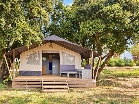 Tente en toile et en bois 5 personnes - Polari - Tente Safari de luxe