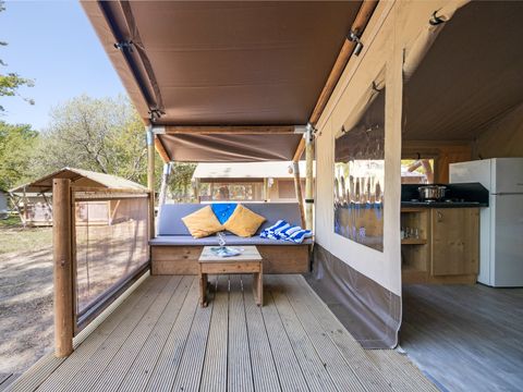 TENTE TOILE ET BOIS 5 personnes - Polari - Safari tent Lodge (5P)