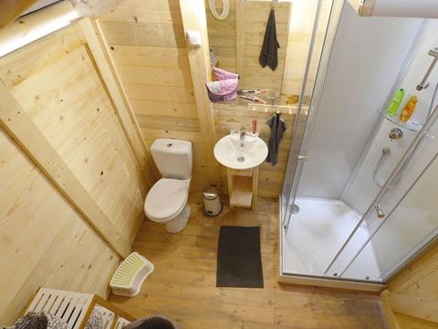 TENTE TOILE ET BOIS 6 personnes - Polari - Tente safari coucher de soleil + sanitaires (6P)