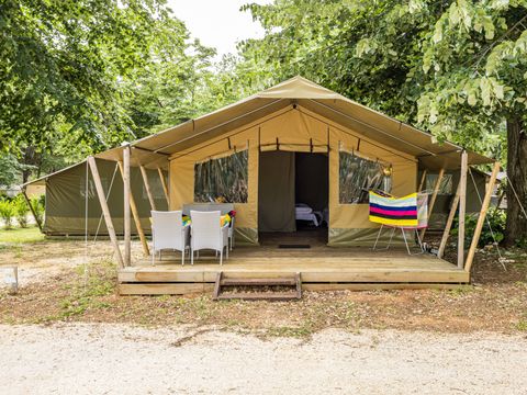 TENTE TOILE ET BOIS 5 personnes - Polari - Tente safari Harmony