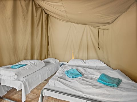 Tente en toile et en bois 5 personnes - Polari - Tente safari Harmony