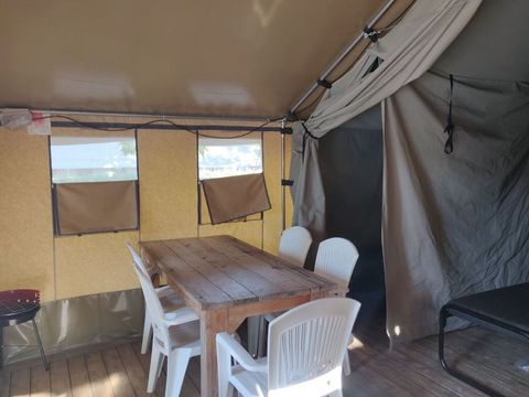 TENTE TOILE ET BOIS 5 personnes - Polari - Tente safari Harmony