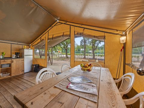 TENTE TOILE ET BOIS 5 personnes - Polari - Tente safari Harmony