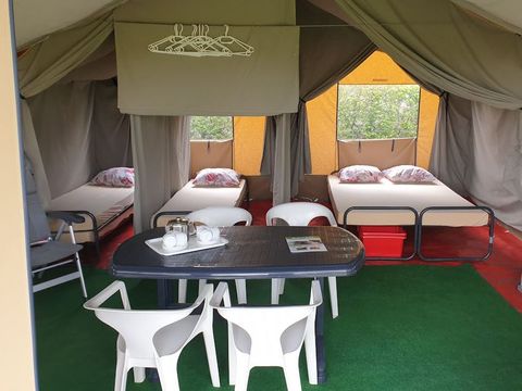 Tente en toile et en bois 5 personnes - Polari - Tente safari Harmony