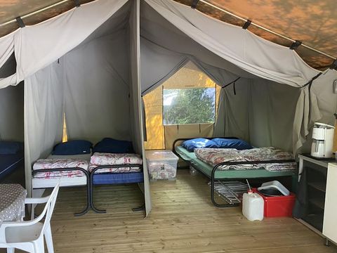 TENTE TOILE ET BOIS 5 personnes - Polari - Tente safari Harmony