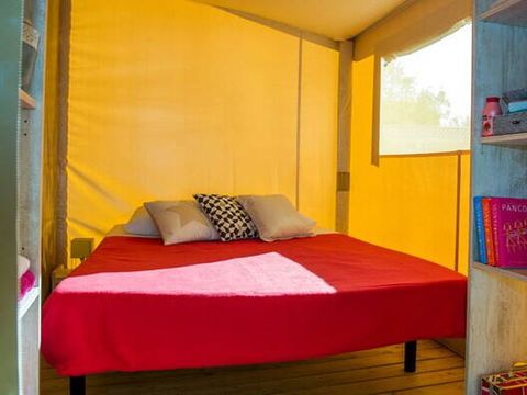 TENTE TOILE ET BOIS 5 personnes - Tente Eco Lodge | 2 Ch. | 4/5 Pers. | Terrasse simple