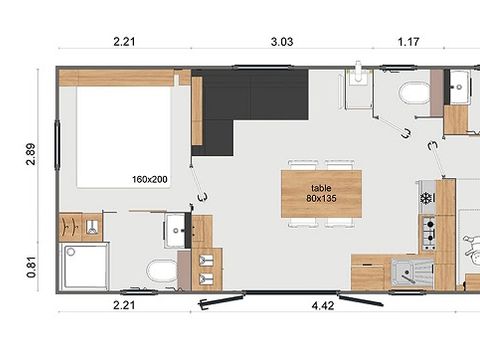MOBILHOME 4 personnes - Konfort 2