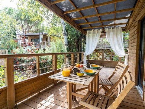 BUNGALOW 5 personnes - Lodge Kabane sur Pilotis 3 Pièces