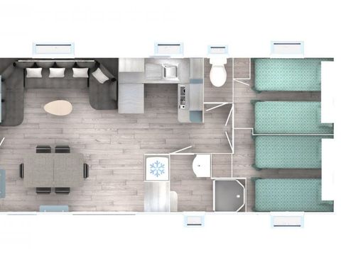 MOBILHOME 6 personnes - Konfort 3