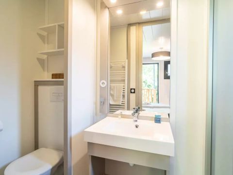 TENTE TOILE ET BOIS 4 personnes - Lodge Kabane sur Pilotis 3 Pièces 4 Personnes Climatisé + TV