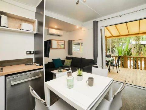 MOBILHOME 6 personnes - Kosy 4 Pièces 6 Personnes Climatisé + TV