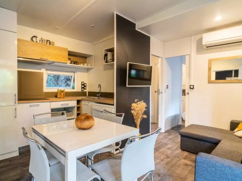 MOBILHOME 6 personnes - Kosy 4 Pièces 6 Personnes Climatisé + TV