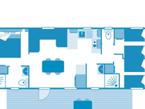 MOBILHOME 6 personnes - Cottage 6p 3ch ***