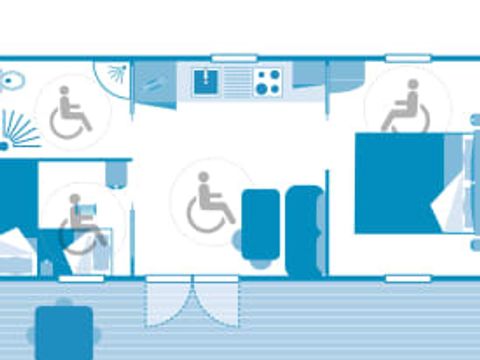 MOBILHOME 4 personnes - Cottage 4p 2ch **** PMR