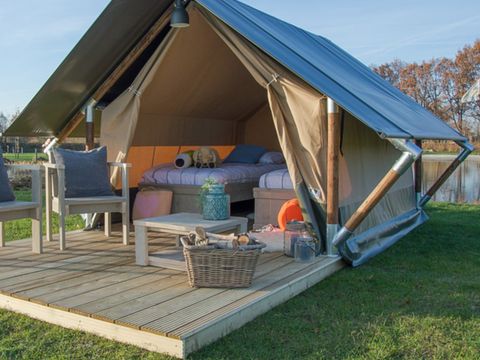 Tente en toile et en bois 2 personnes - Tente Safari XS