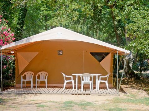 Bungalow toilé 5 personnes - Bungalow toilé 2 chambres - sans sanitaires