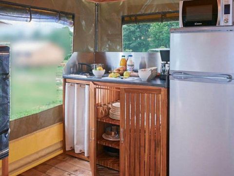 Bungalow toilé 5 personnes - Bungalow toilé 2 chambres - sans sanitaires