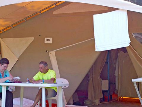 Bungalow toilé 5 personnes - Bungalow toilé 2 chambres - sans sanitaires