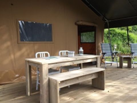 TENTE TOILE ET BOIS 4 personnes - Safaritent sans sanitaire