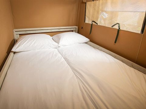 Tente en toile et en bois 5 personnes - Tente Eco Lodge | 2 Ch. | 4/5 Pers. | Sans SDB