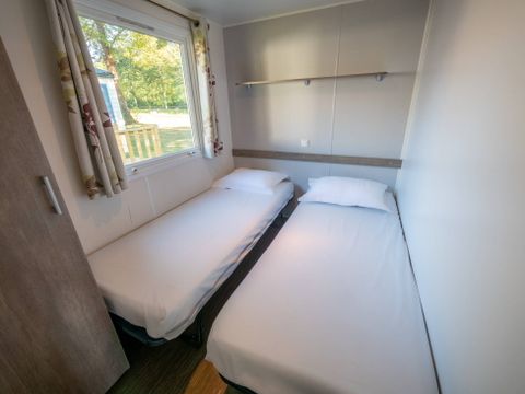 Bungalow 6 personnes - Mobil-home | Comfort | 3 Ch. | 6 Pers. | Terrasse surélevée | Clim.