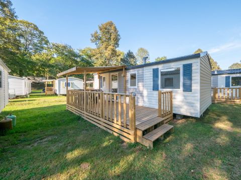 Bungalow 6 personnes - Mobil-home | Comfort | 3 Ch. | 6 Pers. | Terrasse surélevée | Clim.