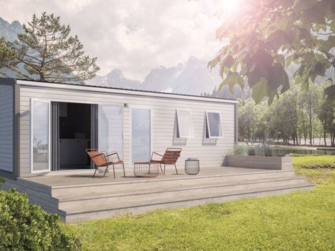 Bungalow 6 personnes - Mobil-home | Comfort | 3 Ch. | 6 Pers. | Terrasse surélevée | Clim.