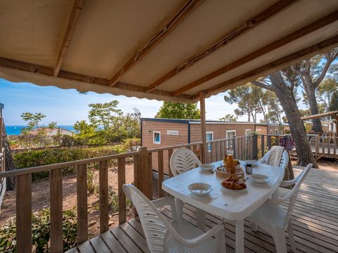 MOBILHOME 6 personnes - Premium Azure | 3 Ch. | 6 Pers. | Terrasse surélevée