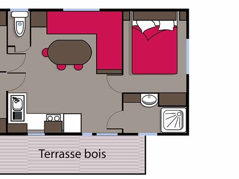 Mobilhome 6 personnes - 3 chambres (C7)