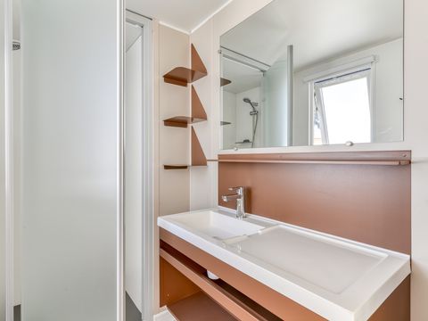 Mobilhome 6 personnes - Premium | 3 Ch. | 6 Pers. | Terrasse Lounge | Clim. | TV