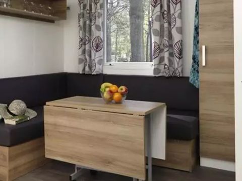 Mobilhome 6 personnes - Premium | 3 Ch. | 6 Pers. | Terrasse surélevée | Clim. | TV