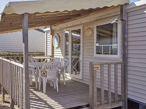 MOBILHOME 6 personnes - Mobil-home | Premium | 3 Ch. | 6 Pers. | Terrasse surélevée | Clim. | TV