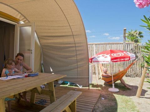 TENTE TOILE ET BOIS 4 personnes - C- Coco Lodge - 2 chambres 16m²