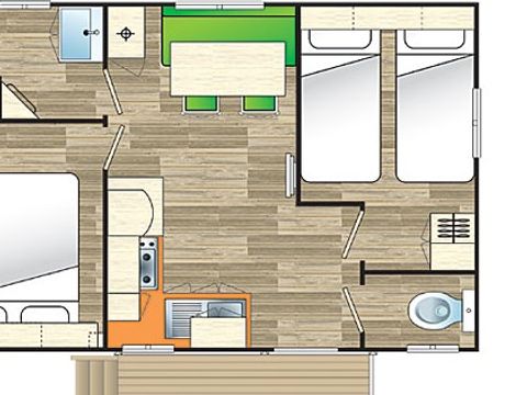 MOBILHOME 4 personnes - Les acacias