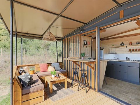 MOBILHOME 5 personnes - Tiny Lodge 2 chambres 5 personnes (4 adultes max + 1 enfant)