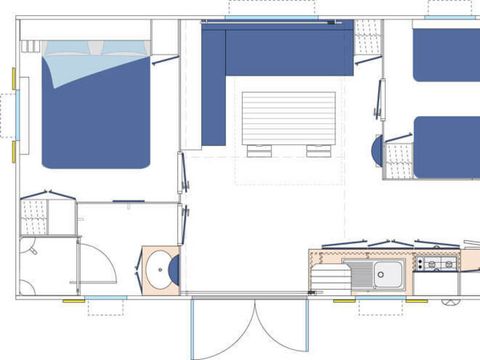 MOBILHOME 4 personnes - MH Eco 2 chambres 4 personnes