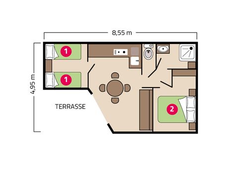 Chalet 4 personnes - Horizon 4 personnes