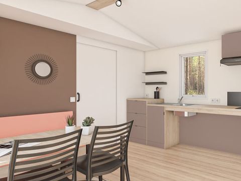 MOBILHOME 6 personnes - Mobil home Premium PMR Accessible 2ch 6pers - Climatisation