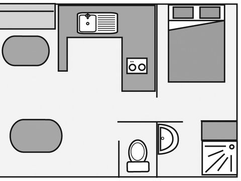 MOBILHOME 6 personnes - Gamme suprême