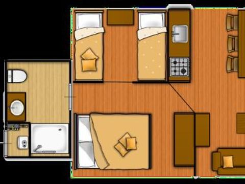 TENTE 6 personnes - SAFARI LODGE LUXE