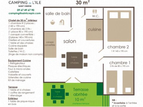 CHALET 6 personnes - 2ch 4/6 pers