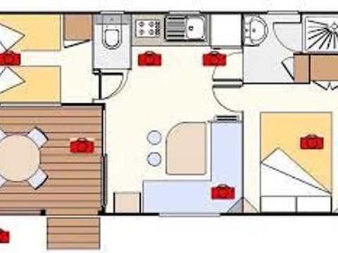MOBILHOME 5 personnes - HIRONDELLE