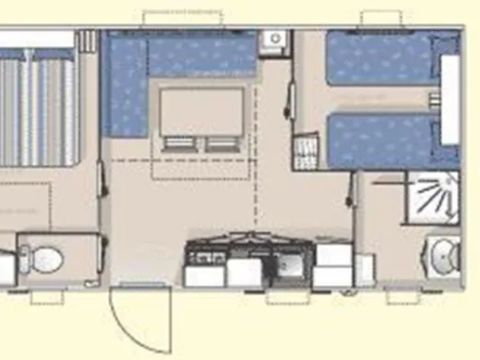 MOBILHOME 6 personnes - GOELAND