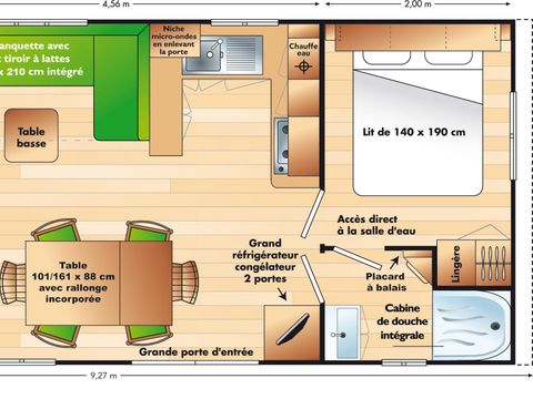 MOBILHOME 8 personnes - TOURTERELLE