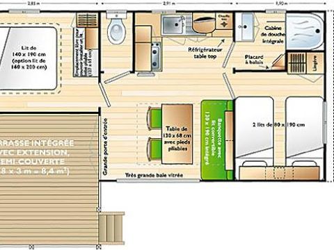 MOBILHOME 6 personnes - ALOUETTE