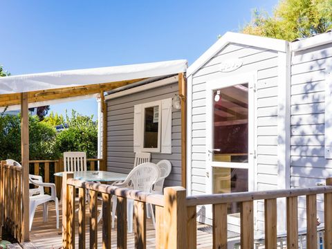 MOBILHOME 6 personnes - Classic | 3 Ch. | 6 Pers. | Terrasse surélevée | Clim.